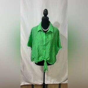 Counterparts Bright Green Button-Down Shirt